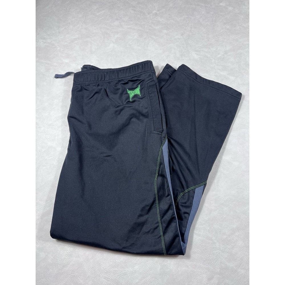 Vintage Tapout Baggy Sweatpants Men's XL Wide Leg Joggers UFC MMA Grunge Y2K